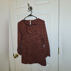 Maroon Long Sleeve Top
